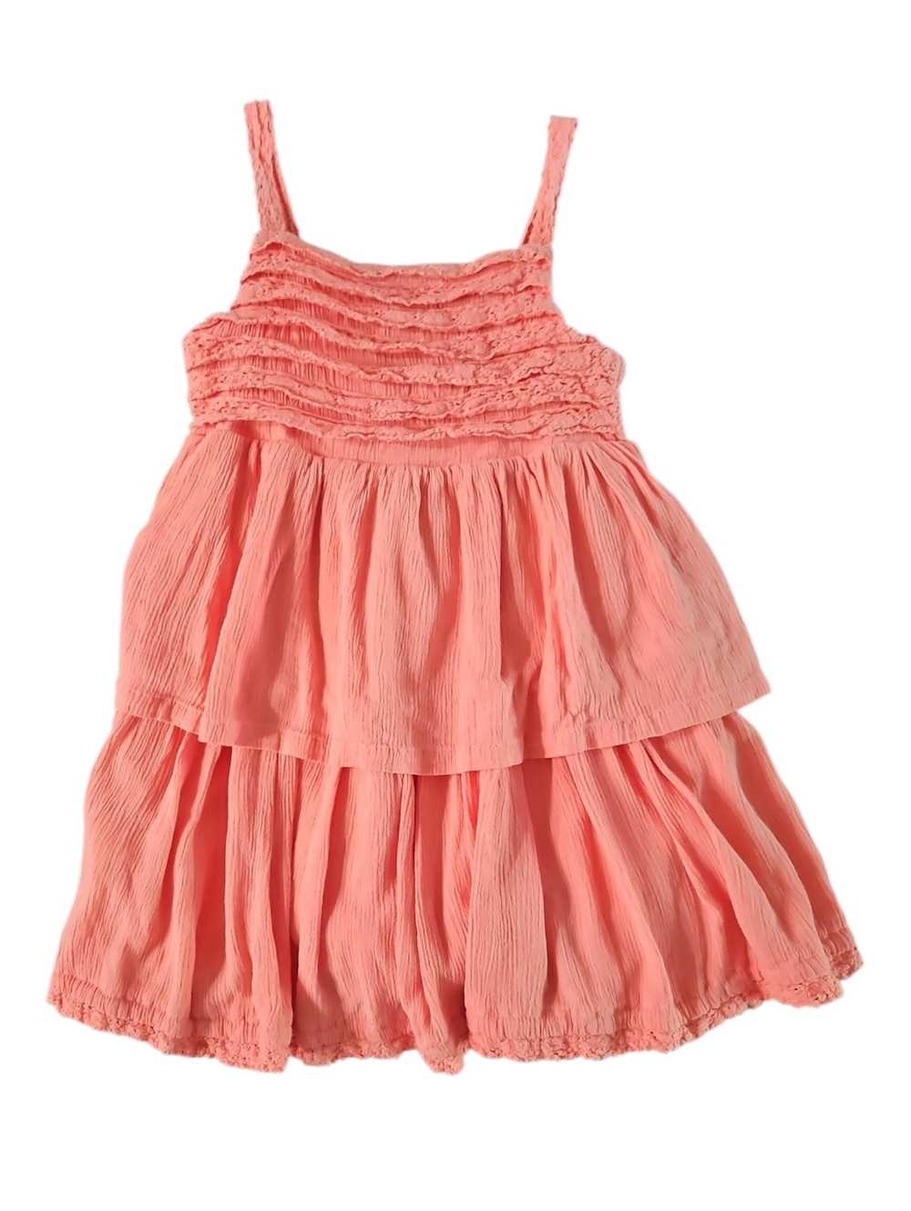 Rachel Zoe Coral Ruffled Sundress Girls Size 4T